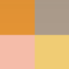 Beige-yellow-orange-pink