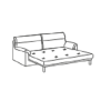 3-seater sofa bed