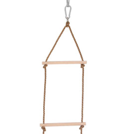 Scaletta in corda con pioli in legno