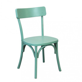 Vintage grüner Holzstuhl POLLY