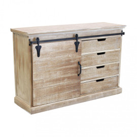 Sideboard mit Schubladen und Schiebetür aus Holz COLUM