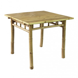 Tavolo quadrato fisso in bamboo AVIATION da 80cm