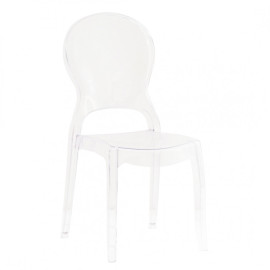 Chaise moderne en polycarbonate transparent HALLES