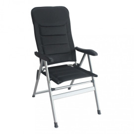 Sillón reclinable SARDEGNA de aluminio y tejido