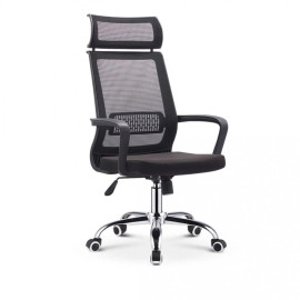 Chaise de bureau opérative en tissu technique noir TRICIA