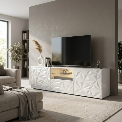 20 90 99 - 02 BASE TV GRANDE BIANCO LUCIDO ANDREA