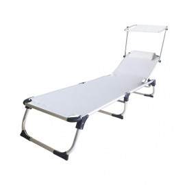 Kamp White Outdoor Folding Cot Magazzini Cosma