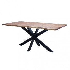 Mesa rectangular fija 180 X 90 con tablero de madera CHASE