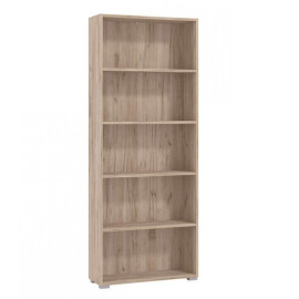 Bücherregal TOMAR 5 in grauer Eiche mit 5 Regalen