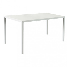Mesa de jardín autonivelante 80 x 120 x 76 blanco - Magazzini Cosma