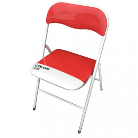 Chaise pliante moderne COLOR 186 rouge