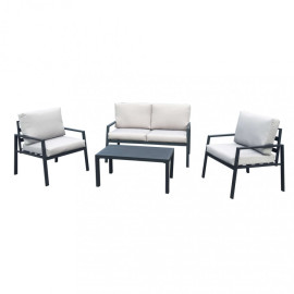 Gartenlounge 2-Sitzer Helsinki mit Kissen - Magazzini Cosma