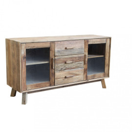 Buffet vintage en bois avec portes et tiroirs DALTON de 160cm