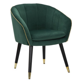Armchairs Fixed PARIS ARMCHAIR GREEN/GOLD CM 62X58X78 Mauro Ferretti