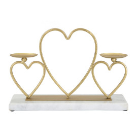 Kerzenhalter HERZEN CM 30X9X20 Mauro Ferretti