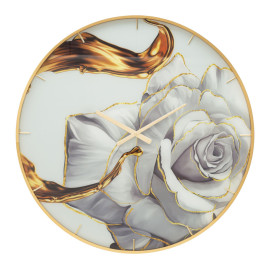 Orologi OROLOGIO GLASS ROSE CM Ø 80X5 Mauro Ferretti