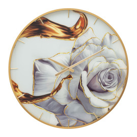 Orologi OROLOGIO GLASS ROSE CM Ø 60X5 Mauro Ferretti