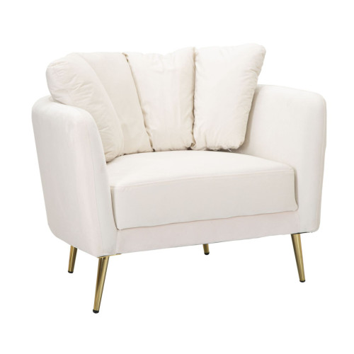 Poltrone Fisse POLTRONA KIEV CREMA CM 88X77X74 Mauro Ferretti