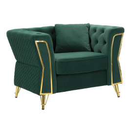 ARMCHAIR EMY GREEN WITH CUSHION CM 104X83X76 Mauro Ferretti