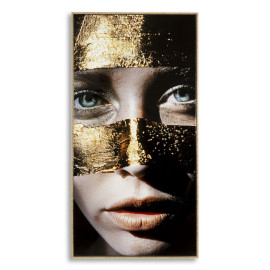 Modern Paintings PAINTED ON LACQUERED CANVAS NAIROBI WITH FRAME -B- CM 52X4X102 Mauro Ferretti