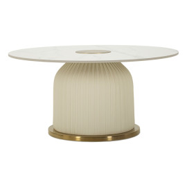 Table basse moderne NOVA avec plateau effet marbre Mauro Ferretti