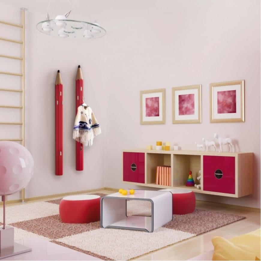 Appendiabiti Per Bambini A Forma Di Bruco - Legno, 3 Ganci, Design Colorato - Foto 6