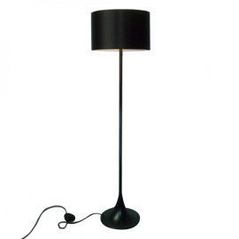 Black metal floor lamp LYRA
