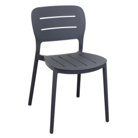 Bunter stapelbarer Stuhl aus Polypropylen GISELLE