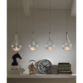 Lampada Perle quadrupla a sospensione Stones