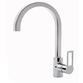 Miscelatore per lavello con bocca cubo