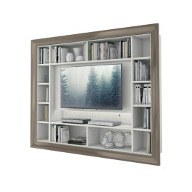 Soporte de TV clásico suspendido con marco Colombini Casa L233