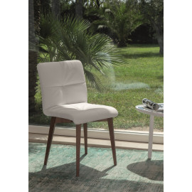 Chaise Fanny en bois et éco-cuir Friulsedie