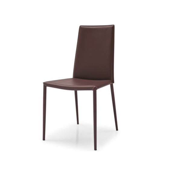 Chaise moderne en cuir Connubia by Calligaris Boheme