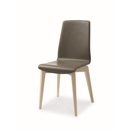 Wood and Leather Chair Friulsedie Gran Manon