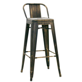 Tabouret look industriel effet vieilli Rotterdam