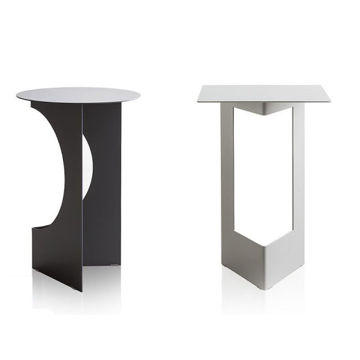 Table basse en métal Duetto Pianca