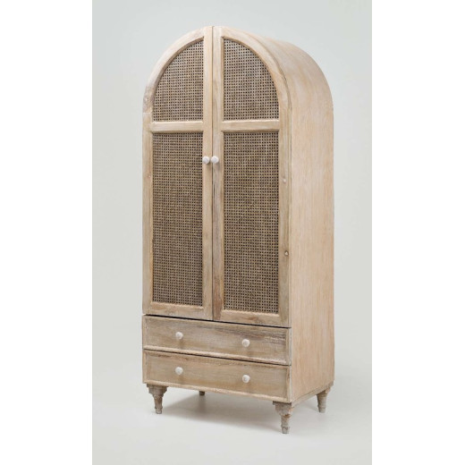 Armoire Atlanta 2 portes et 2 tiroirs Rose Splendiani