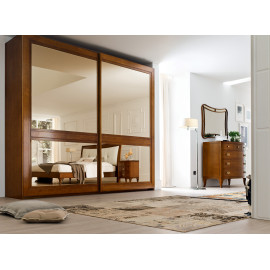 Armoire classique 2 portes coulissantes Giove Le Fablier collection Le Mimose