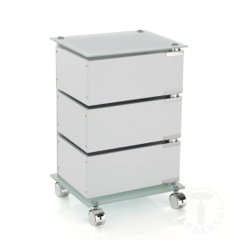 Cassettiera Bobo da studio tre cassetti con ruote piroettanti Tomasucci