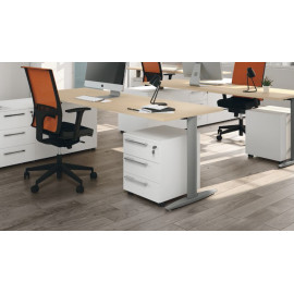 Cassettiera da ufficio con ruote 3 cassetti