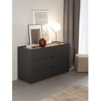3-drawer dresser with metal handle Colombini Casa Label