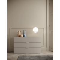 3-drawer dresser with metal handle Colombini Casa Label