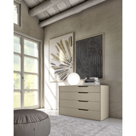 Moderne Holzkommode mit 4 Schubladen S75 Time 1