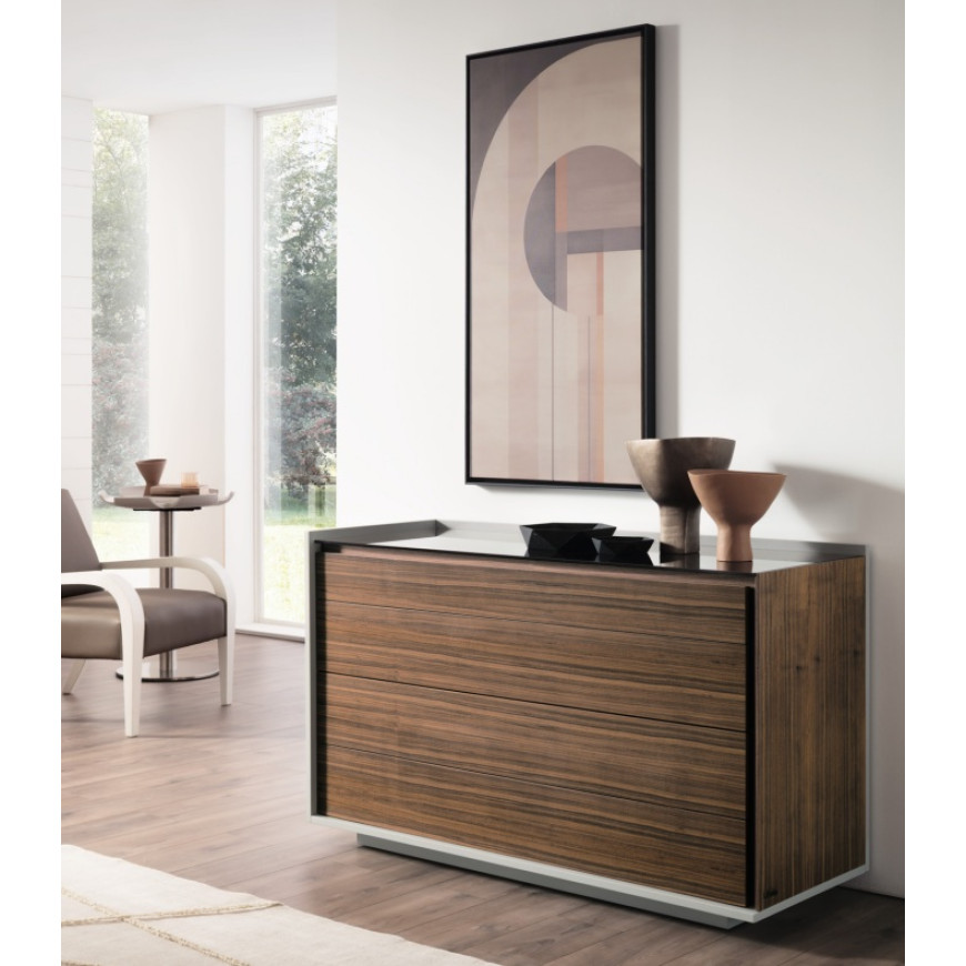 Comò a cassetti e cassetto con vani porta oggetti Flora Le