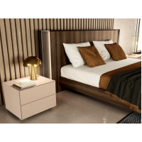 Wooden bedside table with 2-3 drawers by Colombini Casa Filo.