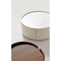 Design round bedside table Pianca Dedalo