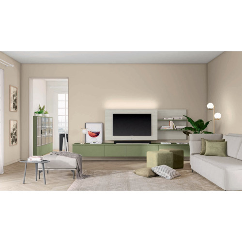 Composizione Parete Attrezzata Moderna Sospesa, Moderna Target Collection L111-image