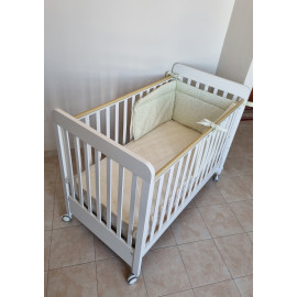 Kinderbett mit Matratze und Stoßstange für Neugeborene Colombini Outlet