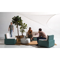 Canapé de jardin Bold en polyéthylène avec/sans éclairage Plust Outdoor
