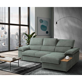 Pull-out sofa with ottoman peninsula with Giulia Special Biel tray